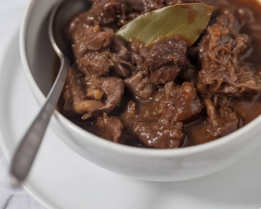 Recette authentique de carbonades flamandes traditionnelles avec viande et oignons.