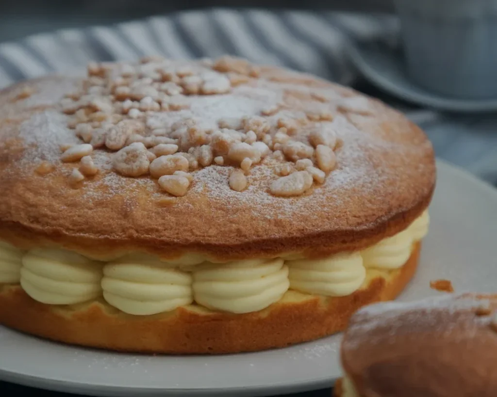 Recette de tarte tropézienne avec brioche et crème à la fleur d'oranger