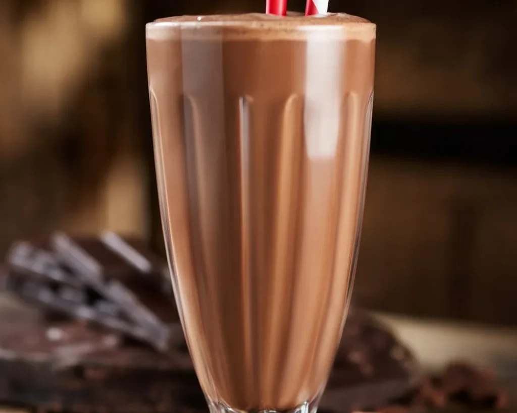 Recette de milkshake chocolat maison avec glace et lait, préparation facile et délicieuse