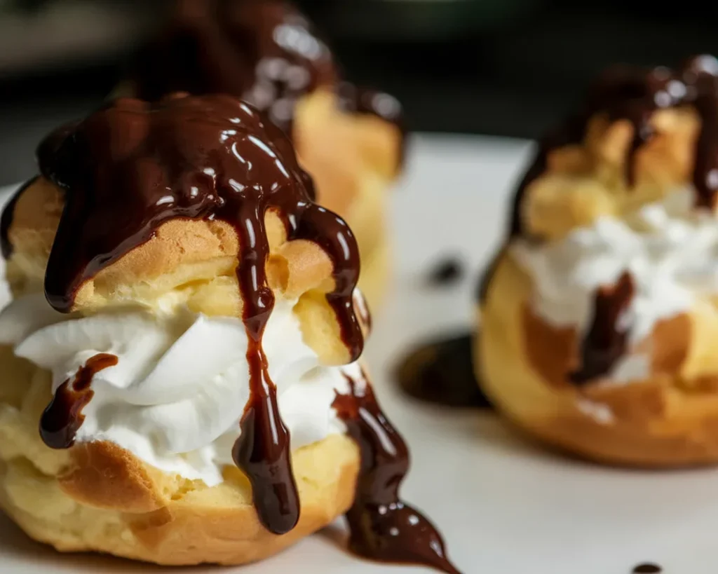 Recette de profiteroles au chocolat maison avec pâte à choux et sauce chocolat