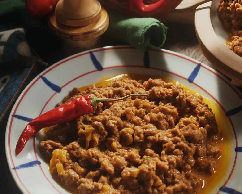 Axoa de veau piment d'Espelette, recette traditionnelle basque savoureuse.