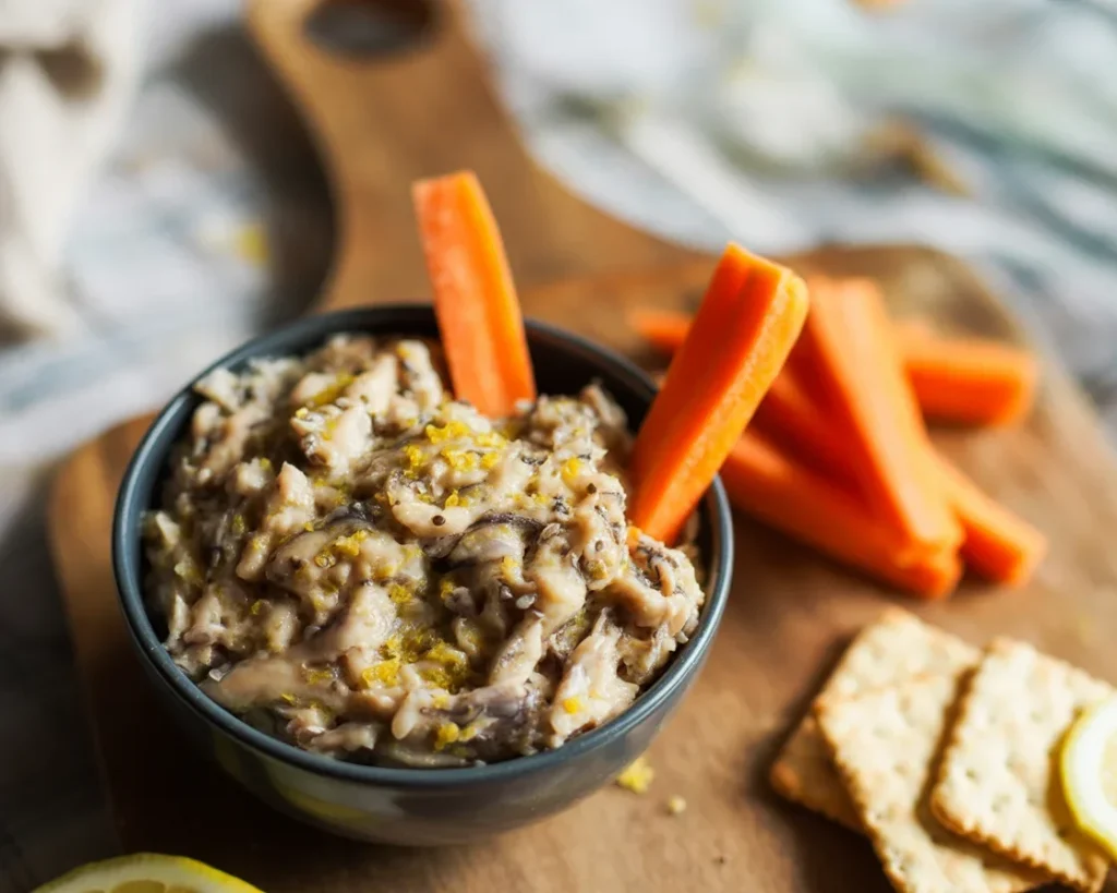 Rillettes de sardines à la moutarde et citron, une tartinade délicieuse et facile à préparer.
