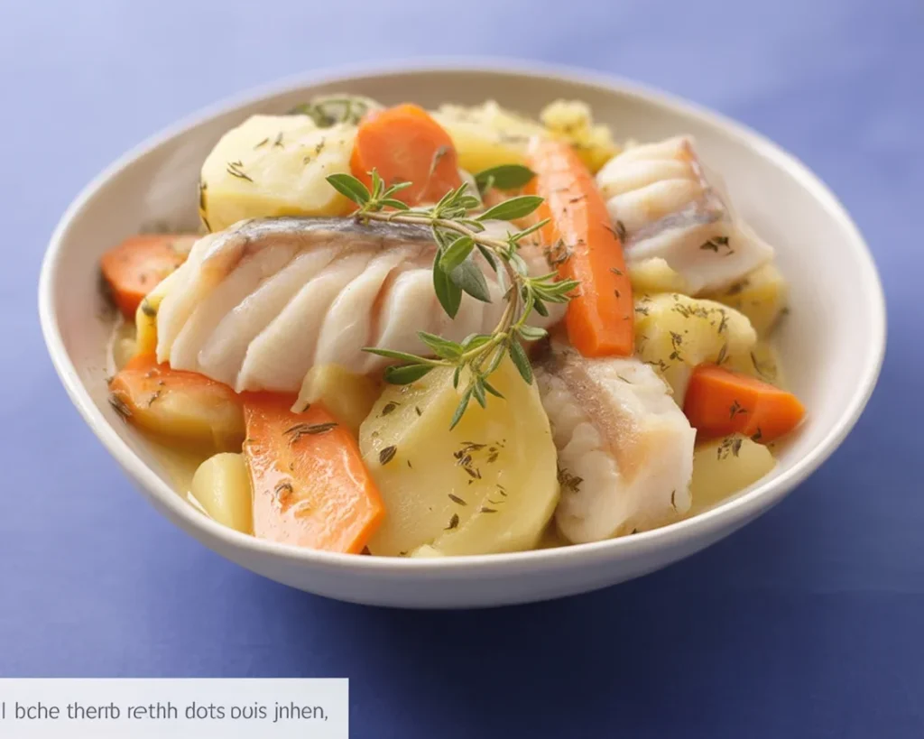 Recette de bourride sétoise avec lotte, légumes et sauce aïoli.